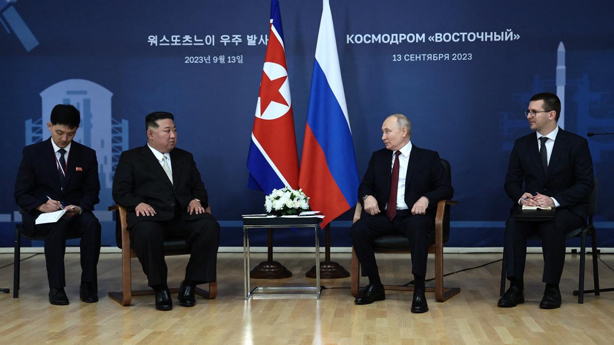(((video))) El líder norcoreano prometió a Putin ayudarlo en su lucha contra el imperialismo
